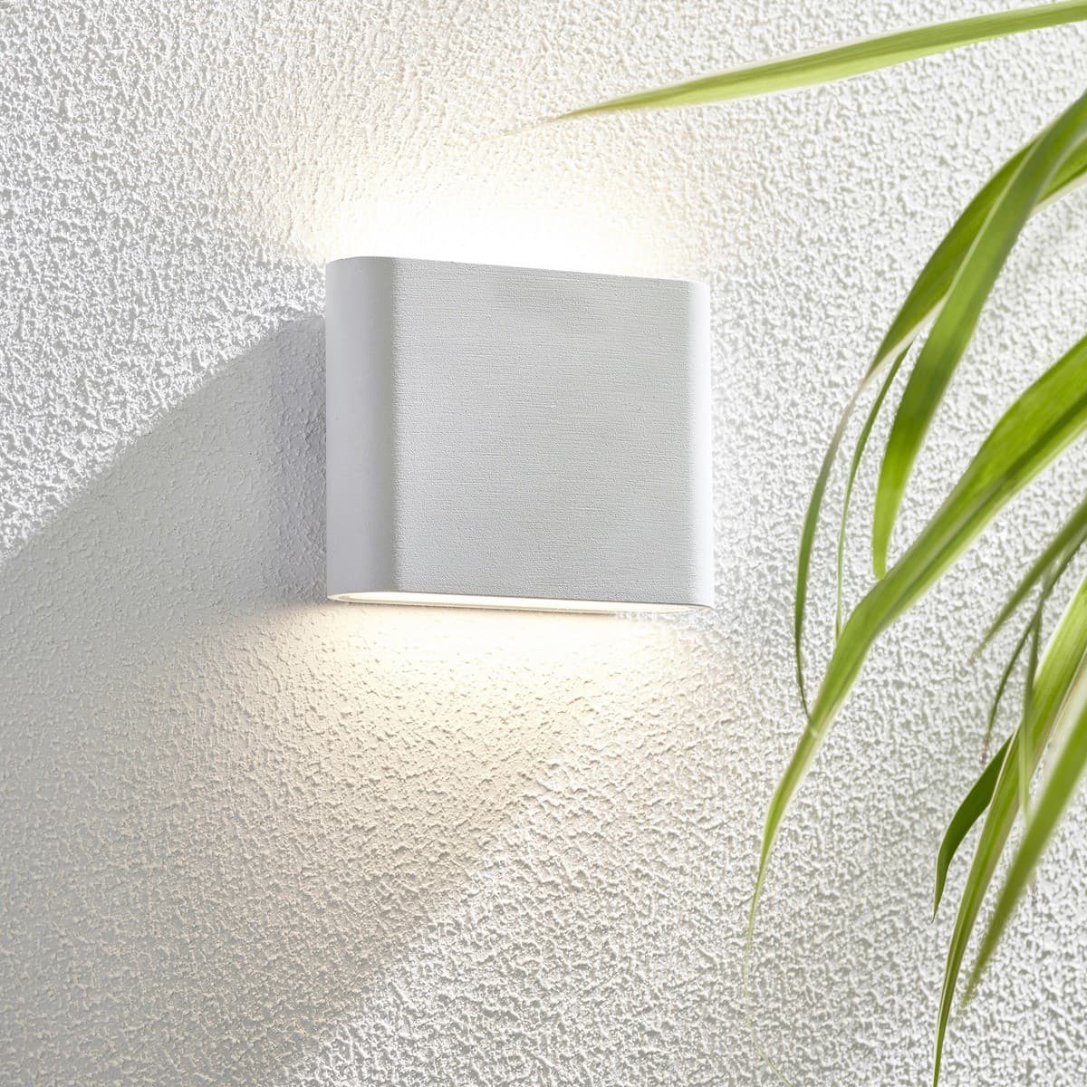 Viba LED Up/Down Small Exterior Wall Sconce in White-img-2