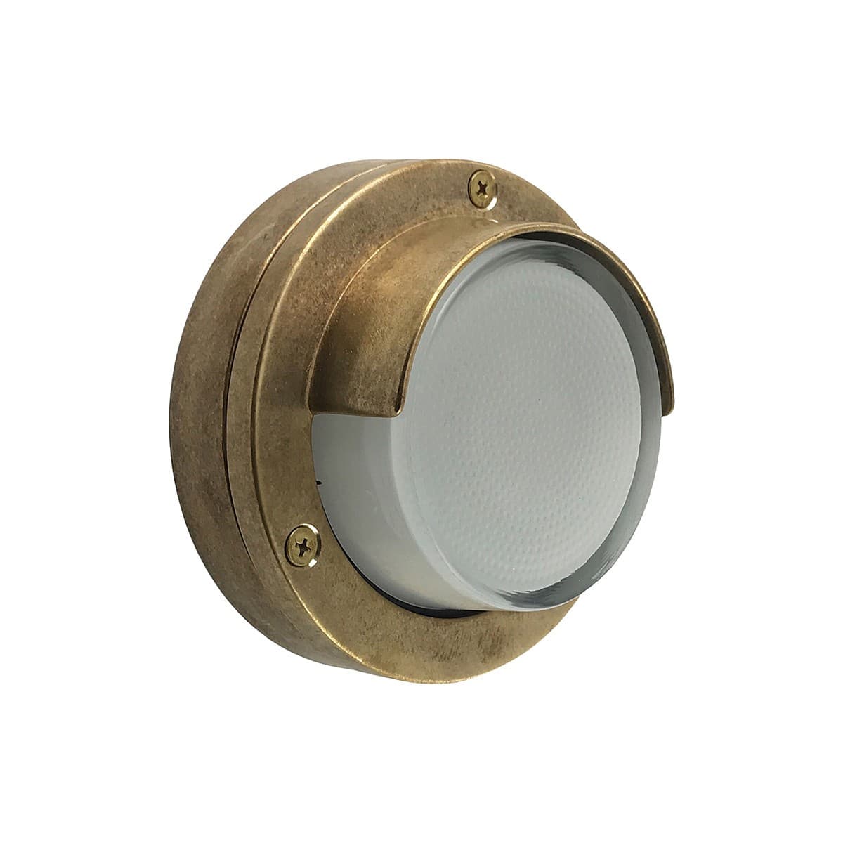 Santorini 1 Light Small Eyelid Bunker in Solid Brass-img-1