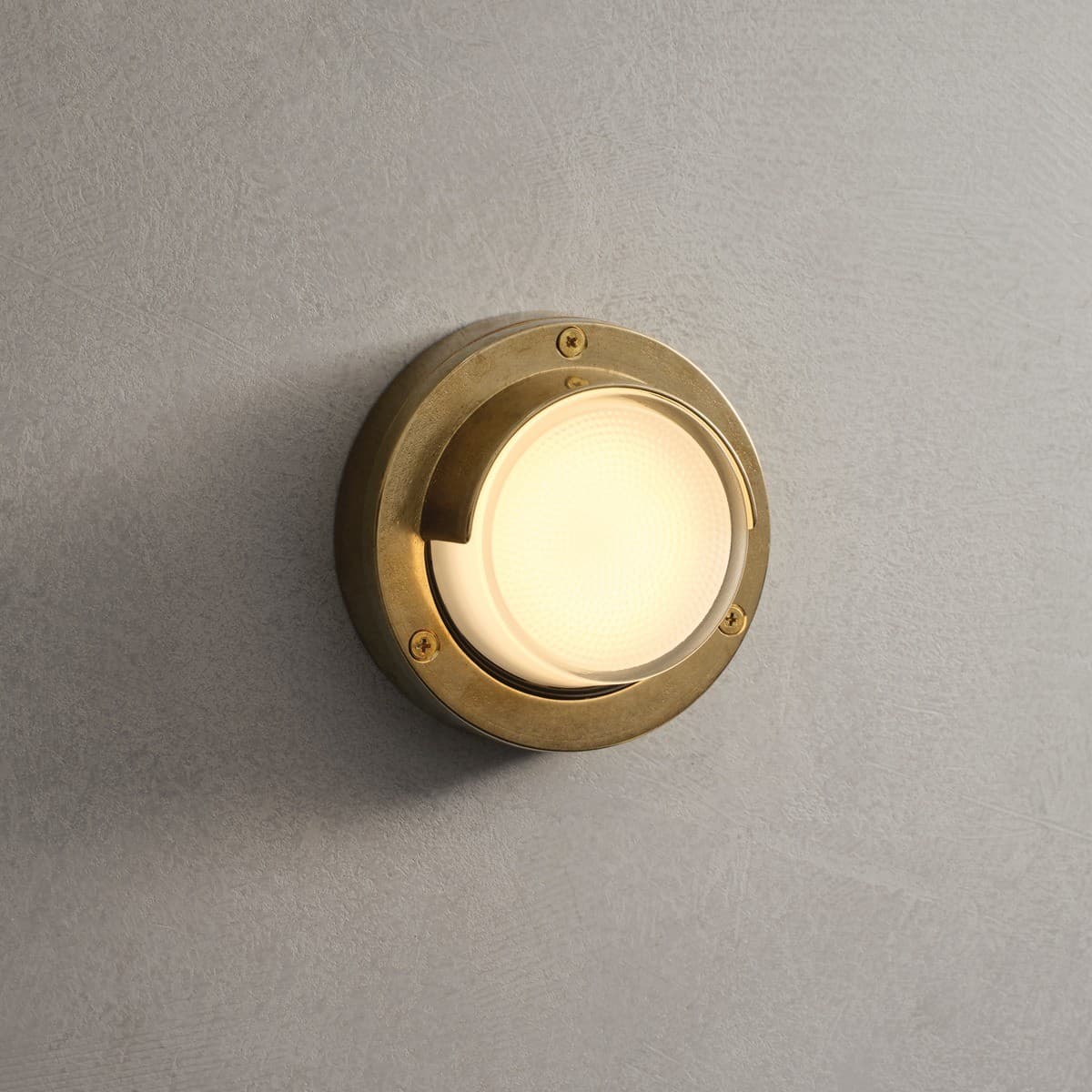 Santorini 1 Light Small Eyelid Bunker in Solid Brass-img-2