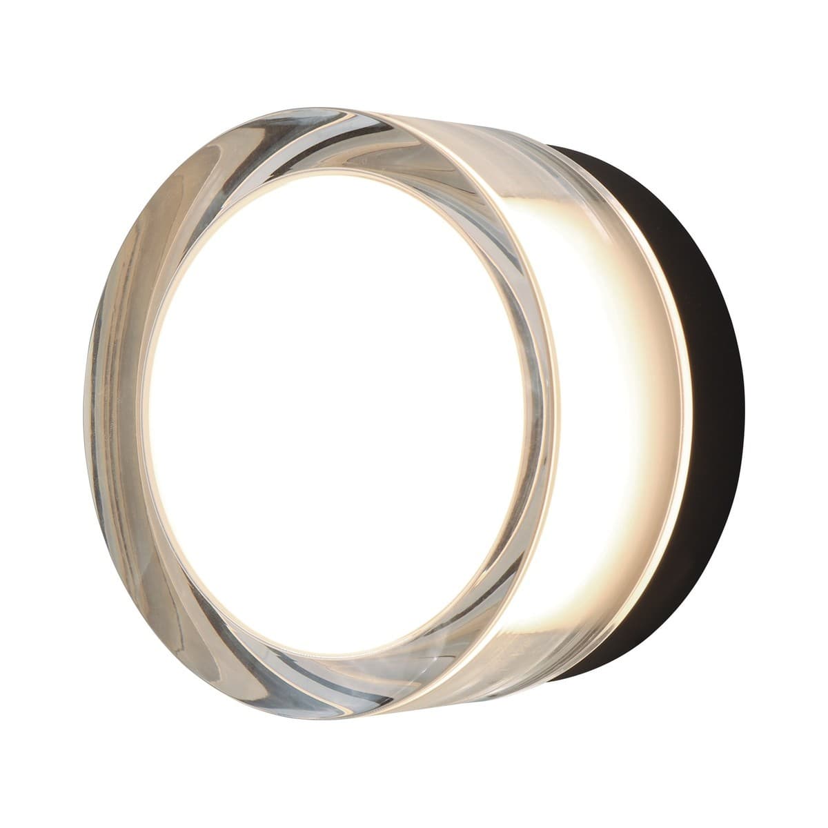 Cape 1 Light Flat Exterior Wall Sconce in Black-img-1
