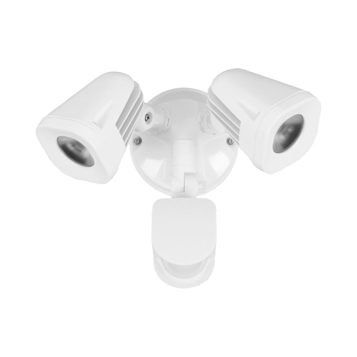 LEDLux Alert 2 Light Floodlight in White with Sensor-img-1