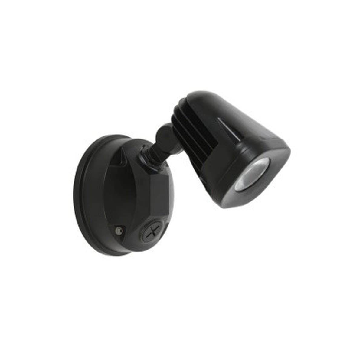 LEDlux Alert 1 Light 600 Lumen Black Floodlight in Cool White-img-1