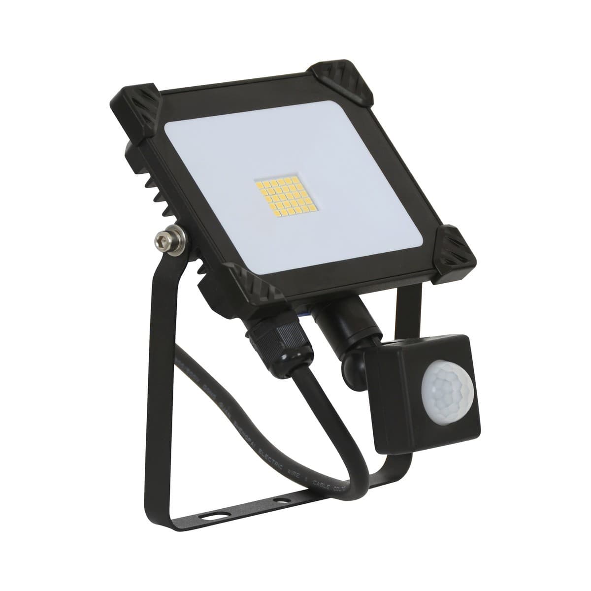 LEDlux Field 20W LED Exterior Flood Light With Sensor in Black-img-1