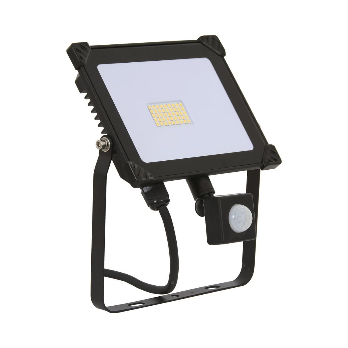 LEDlux Field 30W LED Exterior Flood Light With Sensor in Black-img-1