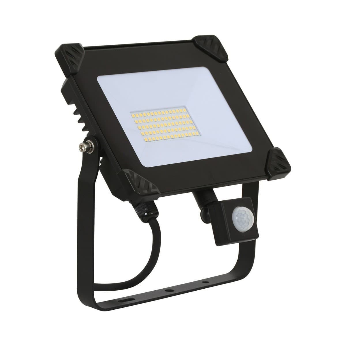 Ledlux Field 50W LED Exterior Flood Light With Sensor in Black-img-1