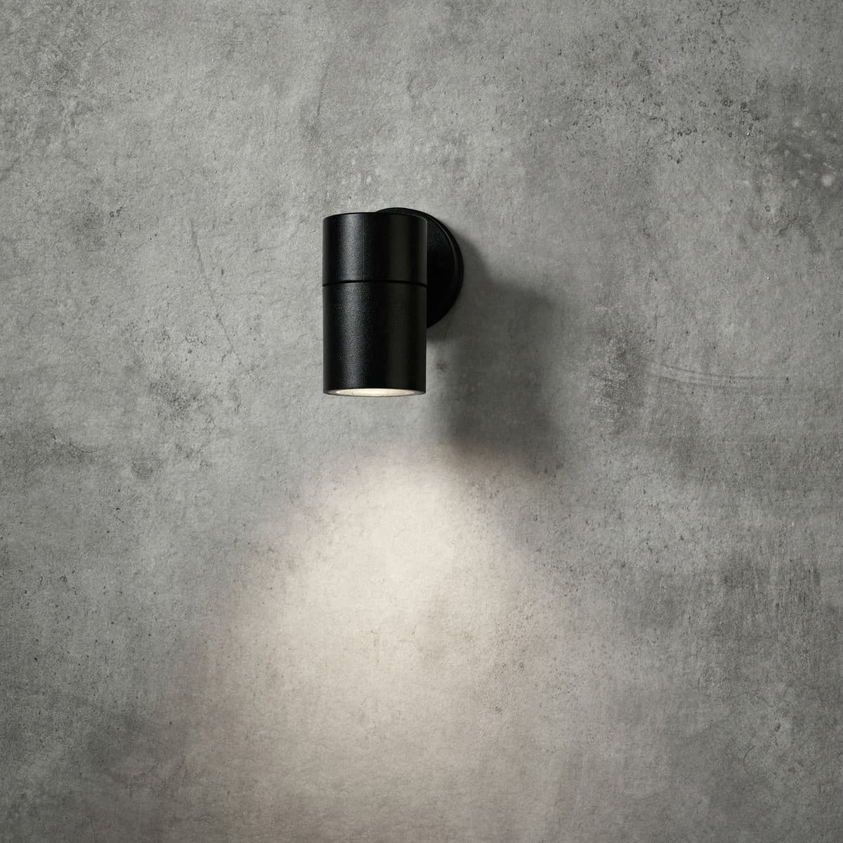 Wanaka 1 Light 240V Exterior Wall Light in Black-img-2