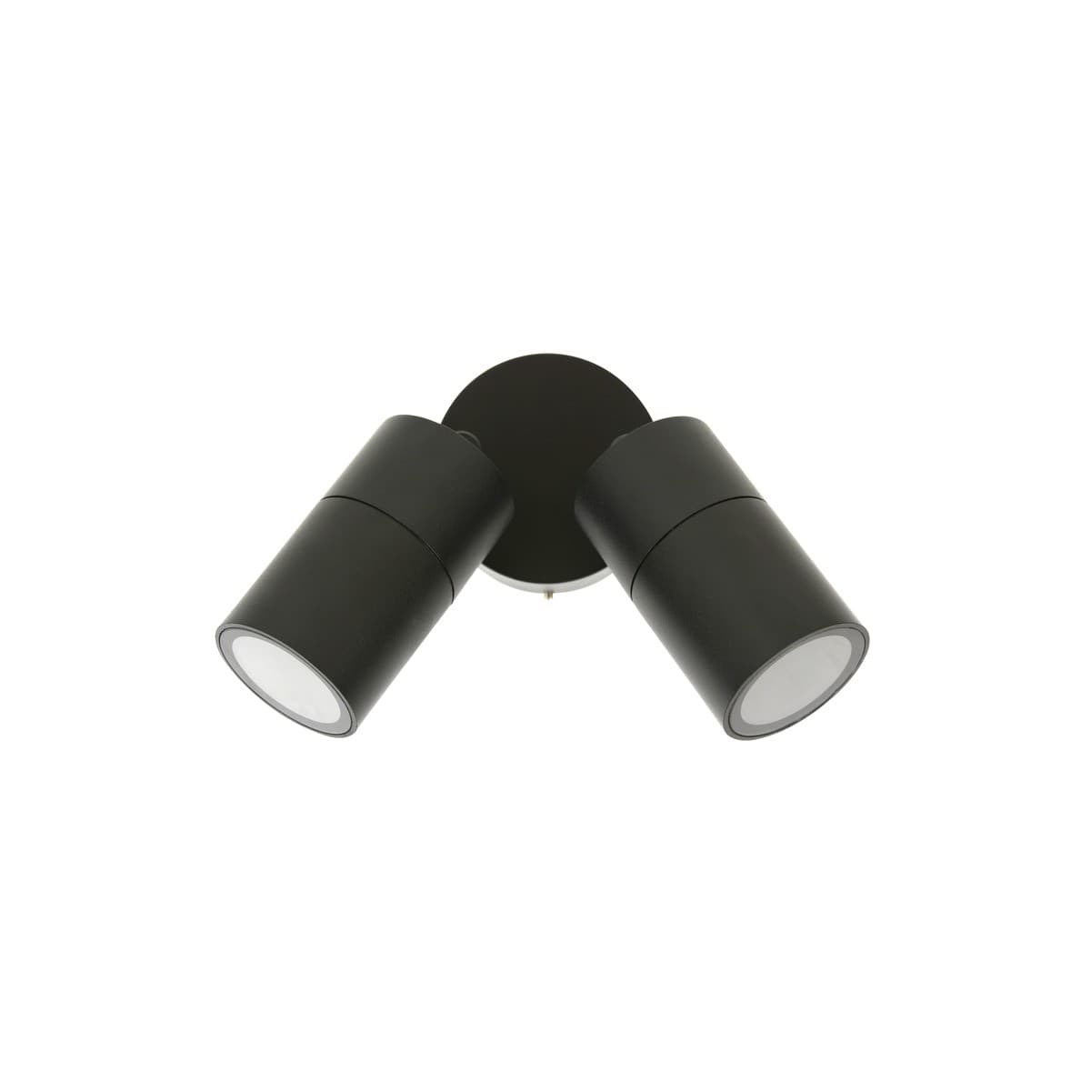 Wanaka 2 Light 240V Adjustable Exterior Wall Light in Black-img-1