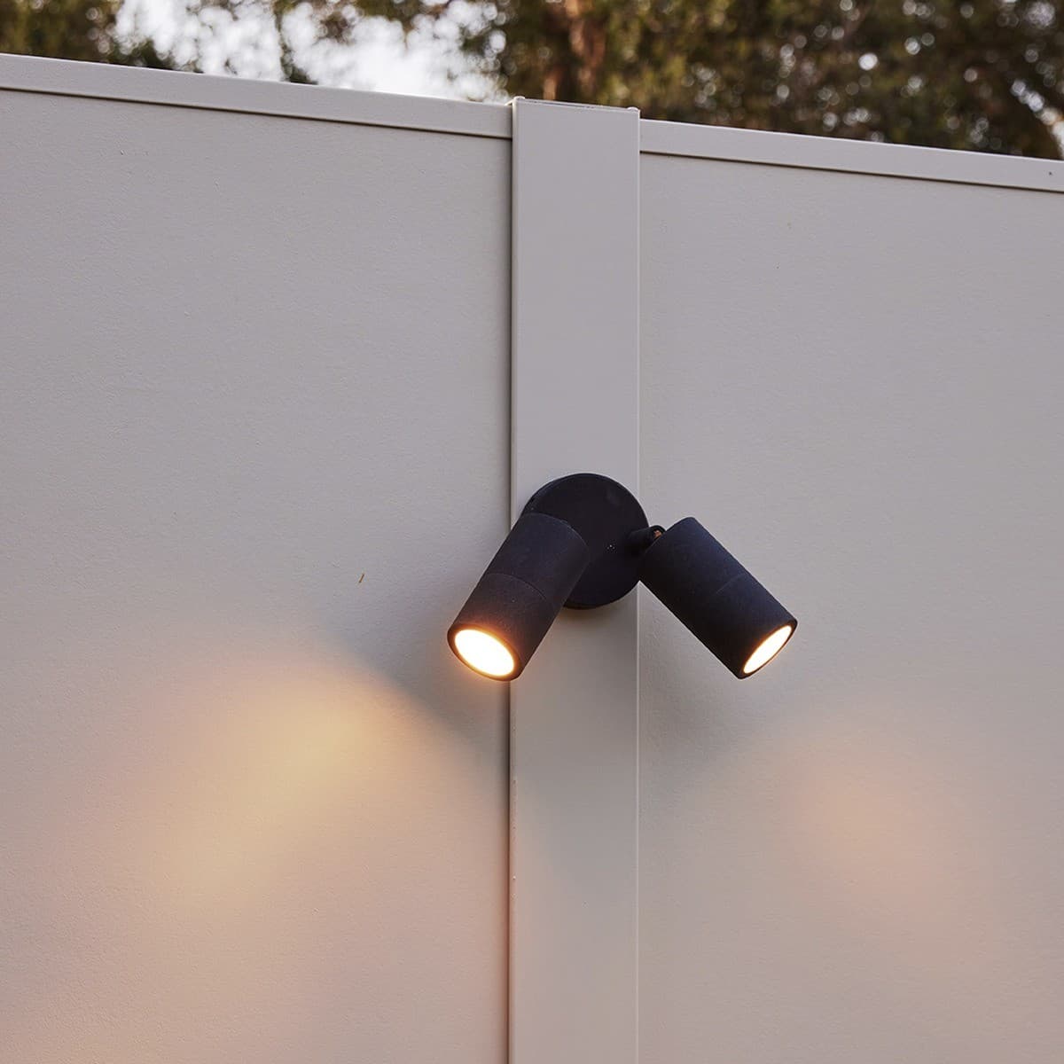Wanaka 2 Light 240V Adjustable Exterior Wall Light in Black-img-5