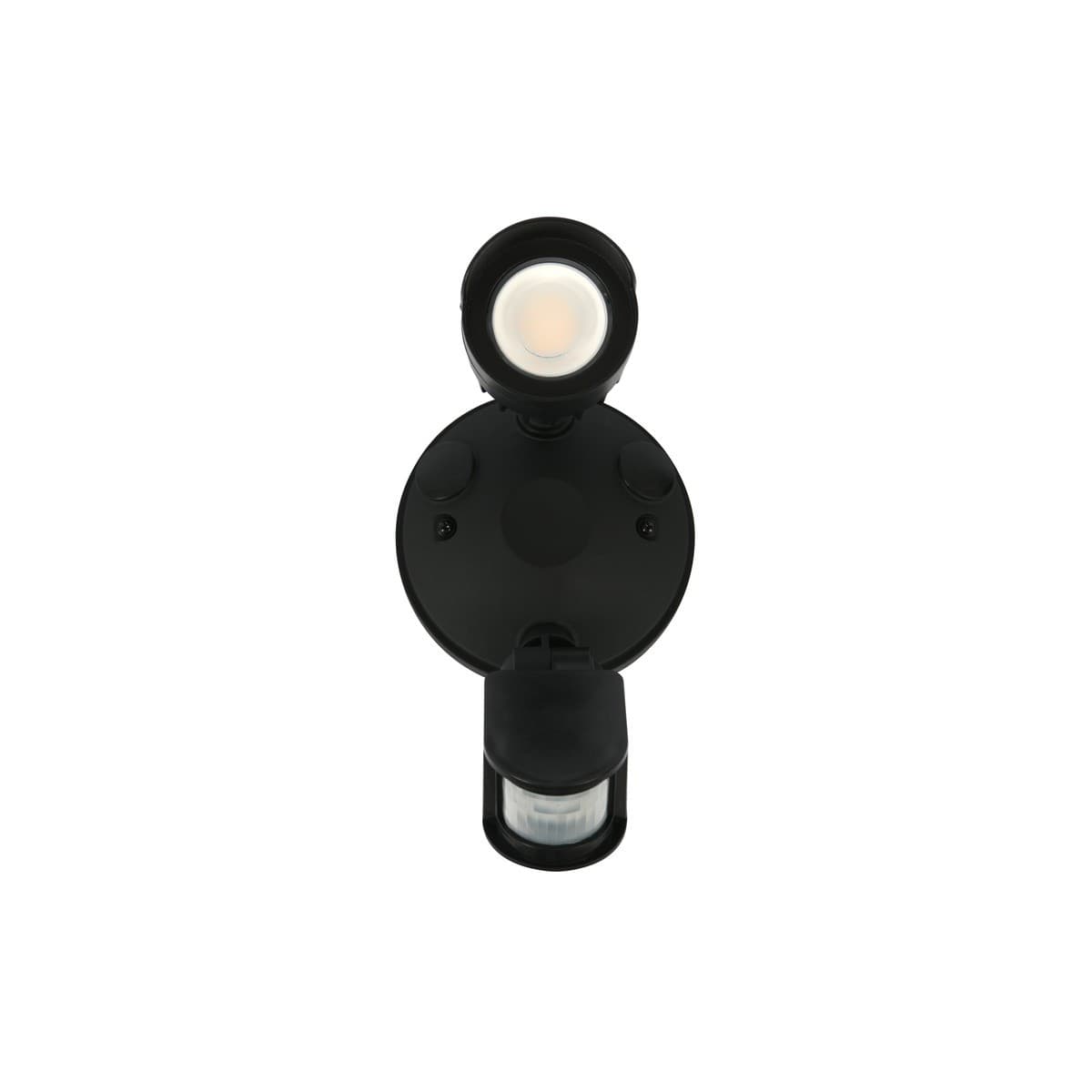 Bastion 1 Light LED Flood Light with Sensor in Black-img-1