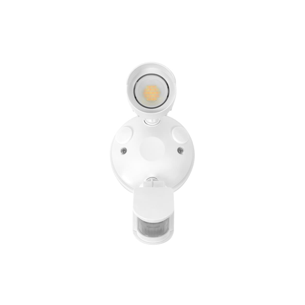 Bastion 1 Light LED Flood Light with Sensor in White-img-1