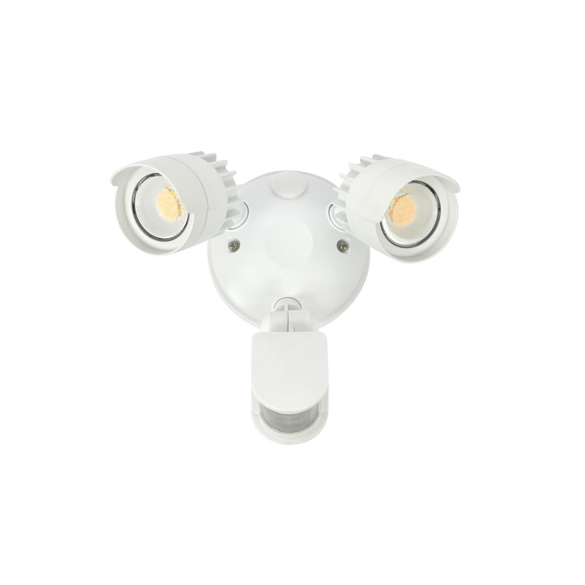 Bastion 2 Light LED Flood Light with Sensor in White-img-1