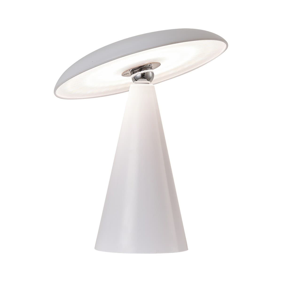Kline LED Colour Shifting Portable Rechargeable Table Lamp in White-img-1