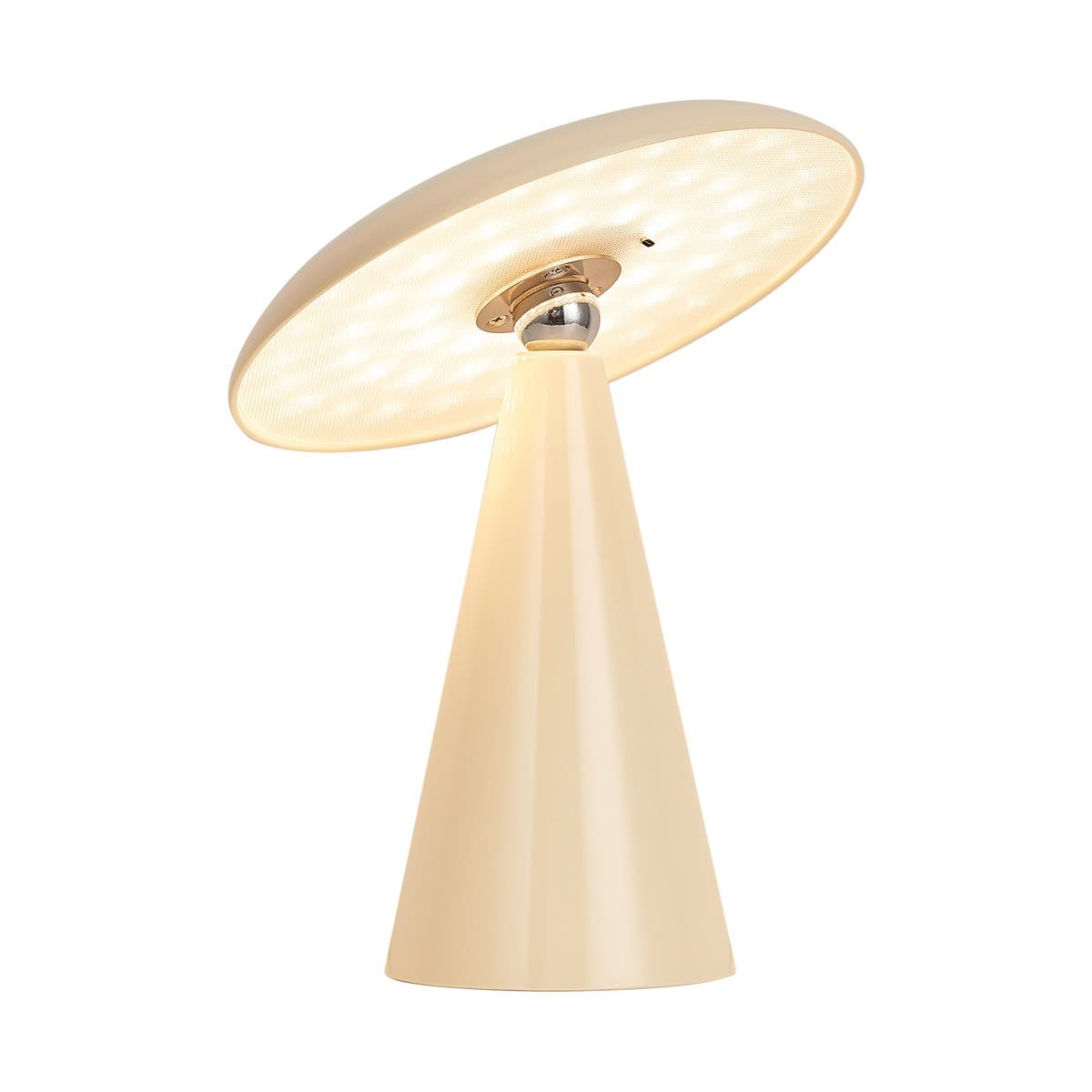 Kline LED Colour Shifting Portable Rechargeable Table Lamp in Beige-img-1