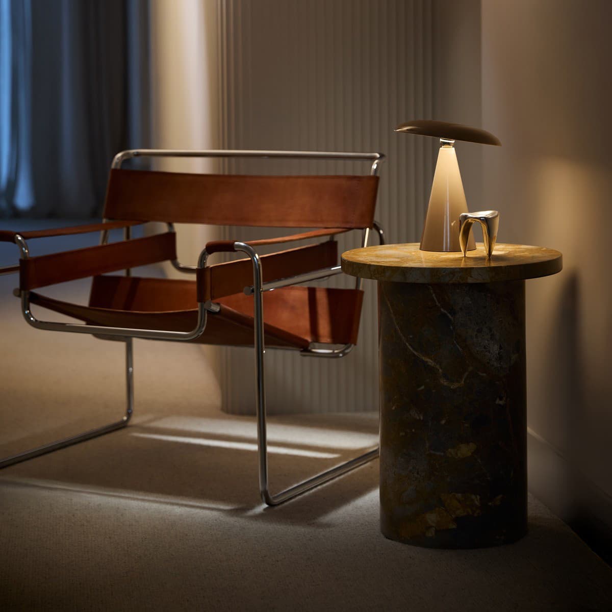 Kline LED Colour Shifting Portable Rechargeable Table Lamp in Brown-img-3