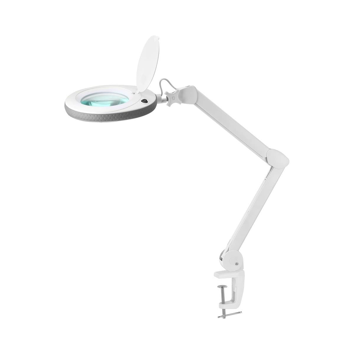 Lumina LED 3x Magnifying Clamp Task Light in White-img-1