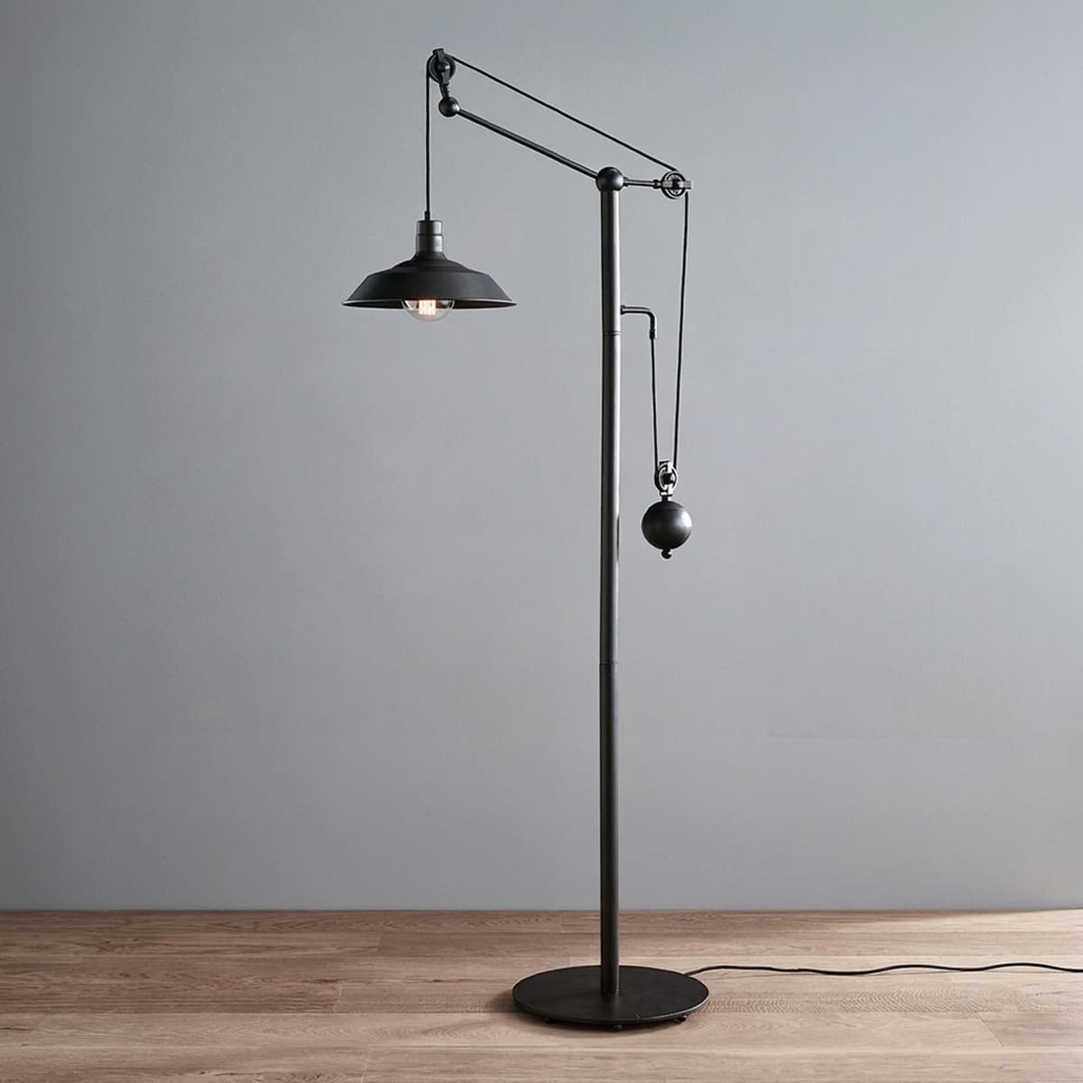 Harvest Floor Lamp in Baked Black-img-2