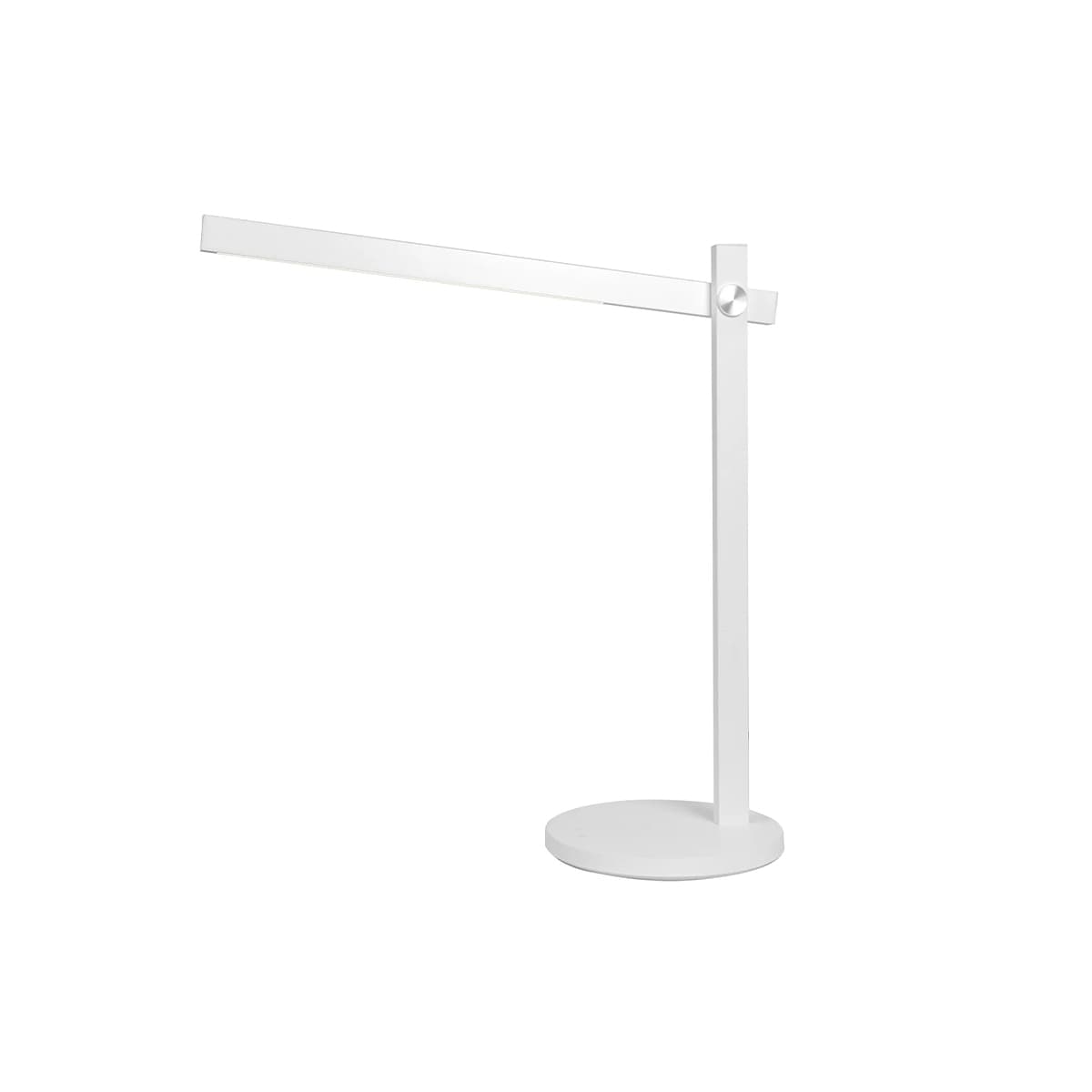 LEDlux Ikon LED 5.5W Dimmable Colour Change Table Lamp With Wireless Phone Charger In White-img-1