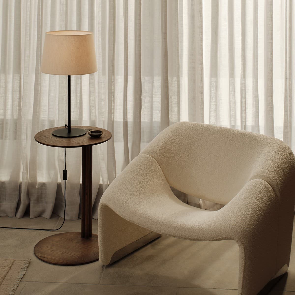 Darly II 1 Light Table Lamp Base Only in Black