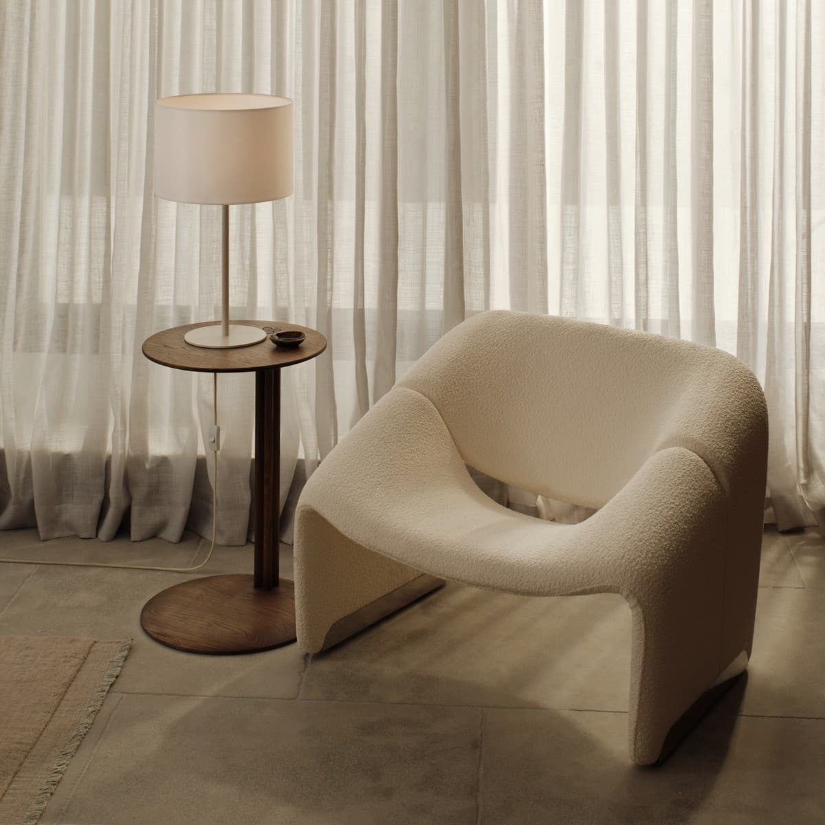 Darly II 1 Light Table Lamp Base Only in Chalk White