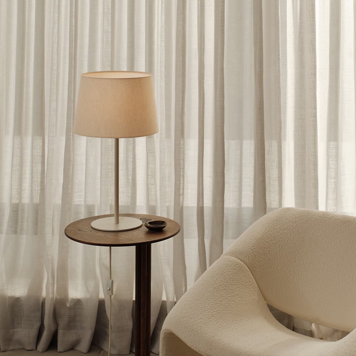 Darly II 1 Light Table Lamp Base Only in Chalk White