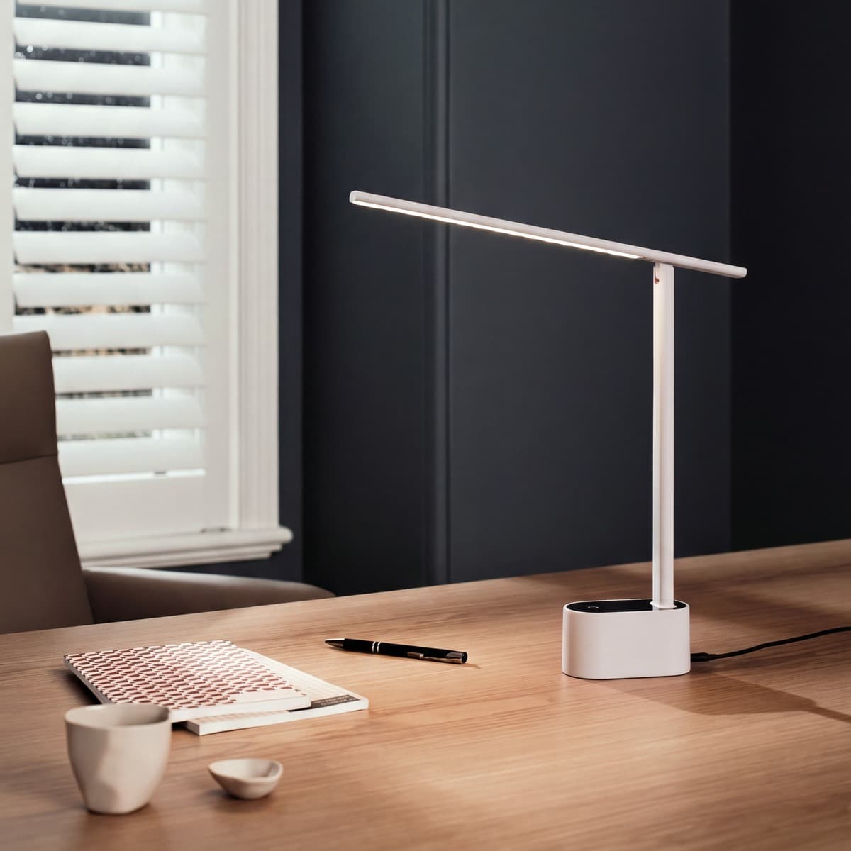 Aston LED Touch Table Lamp in White-img-2