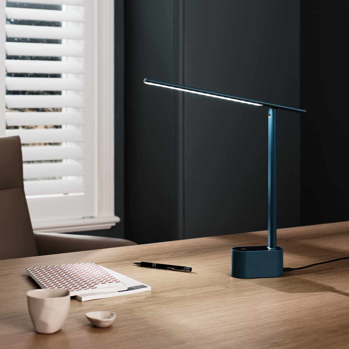 Aston LED Touch Table Lamp in Blue-img-2