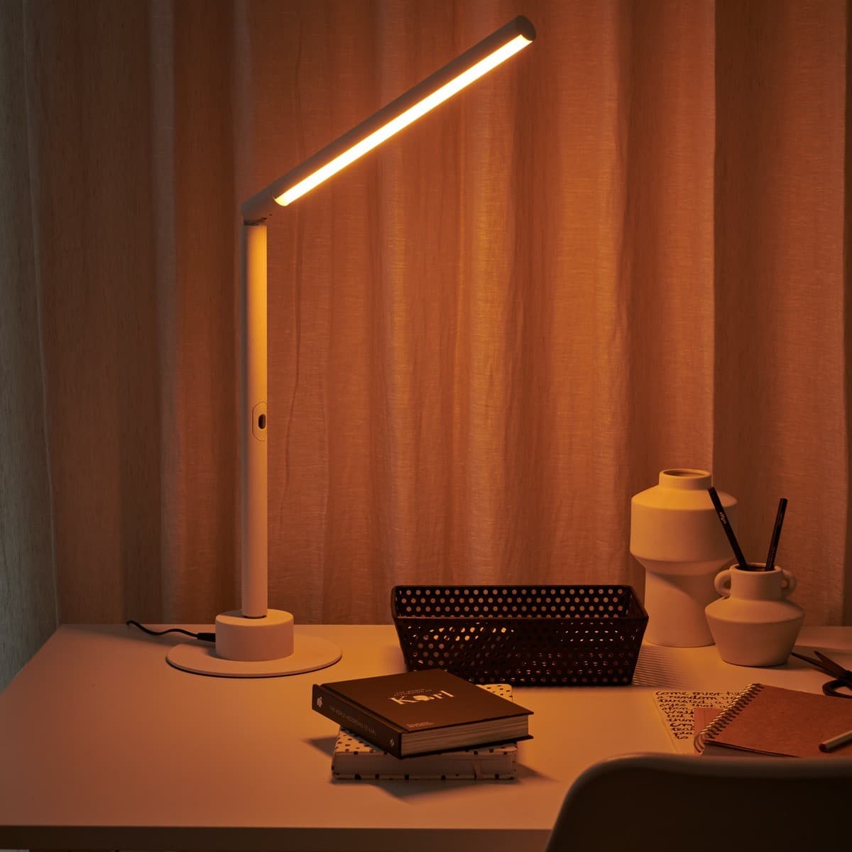 Lucci Connect Beam LED Smart Table Lamp in White-img-5