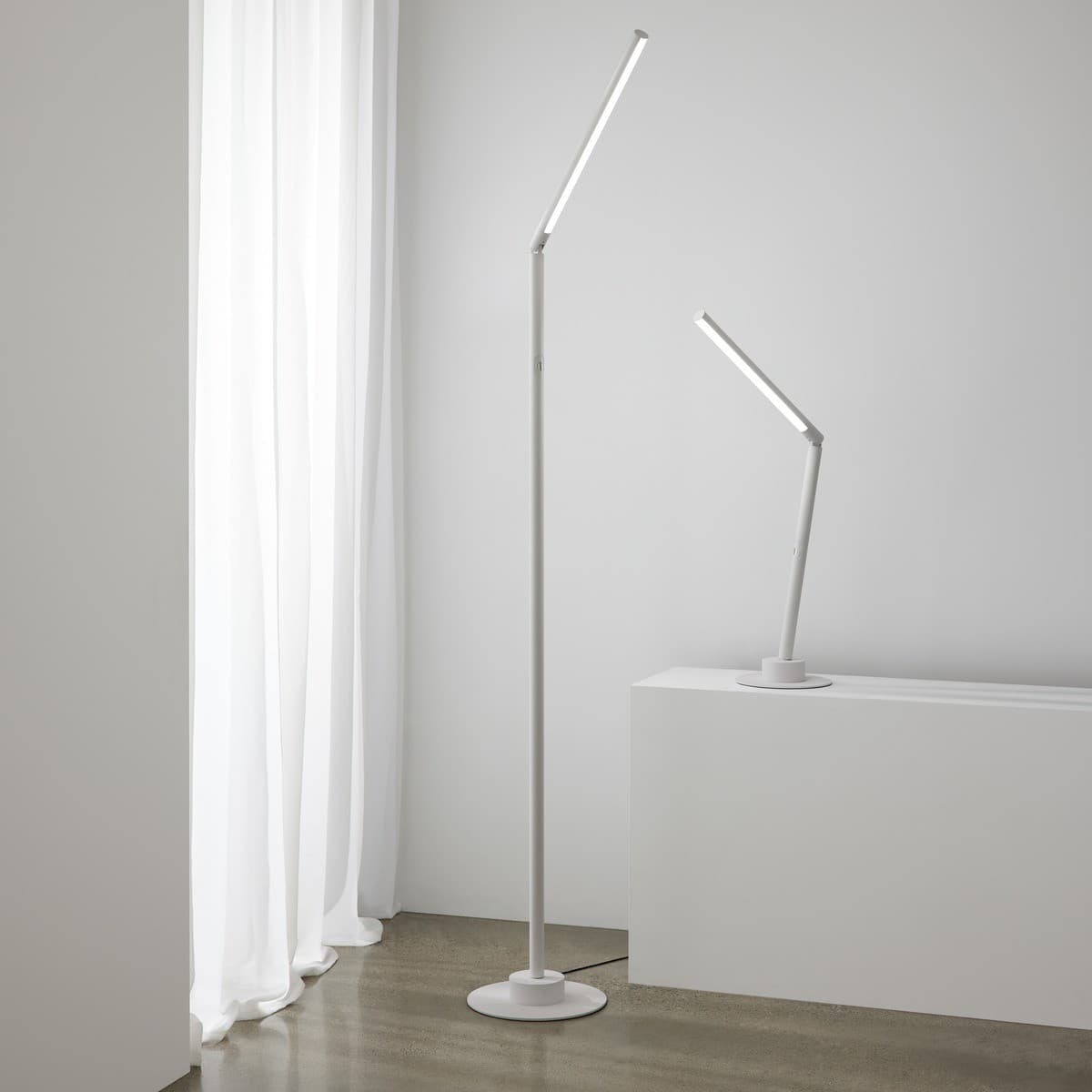Lucci Connect Beam LED Smart Table Lamp in White-img-6
