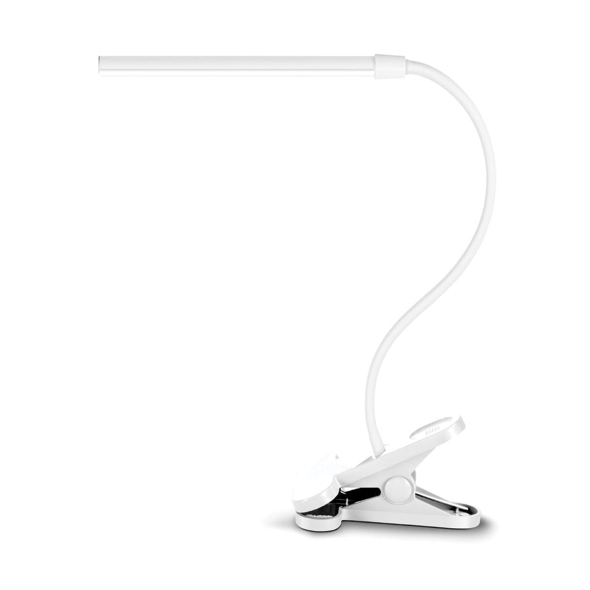 Izzy 1 Light LED Adjustable Clamp Lamp in White-img-1