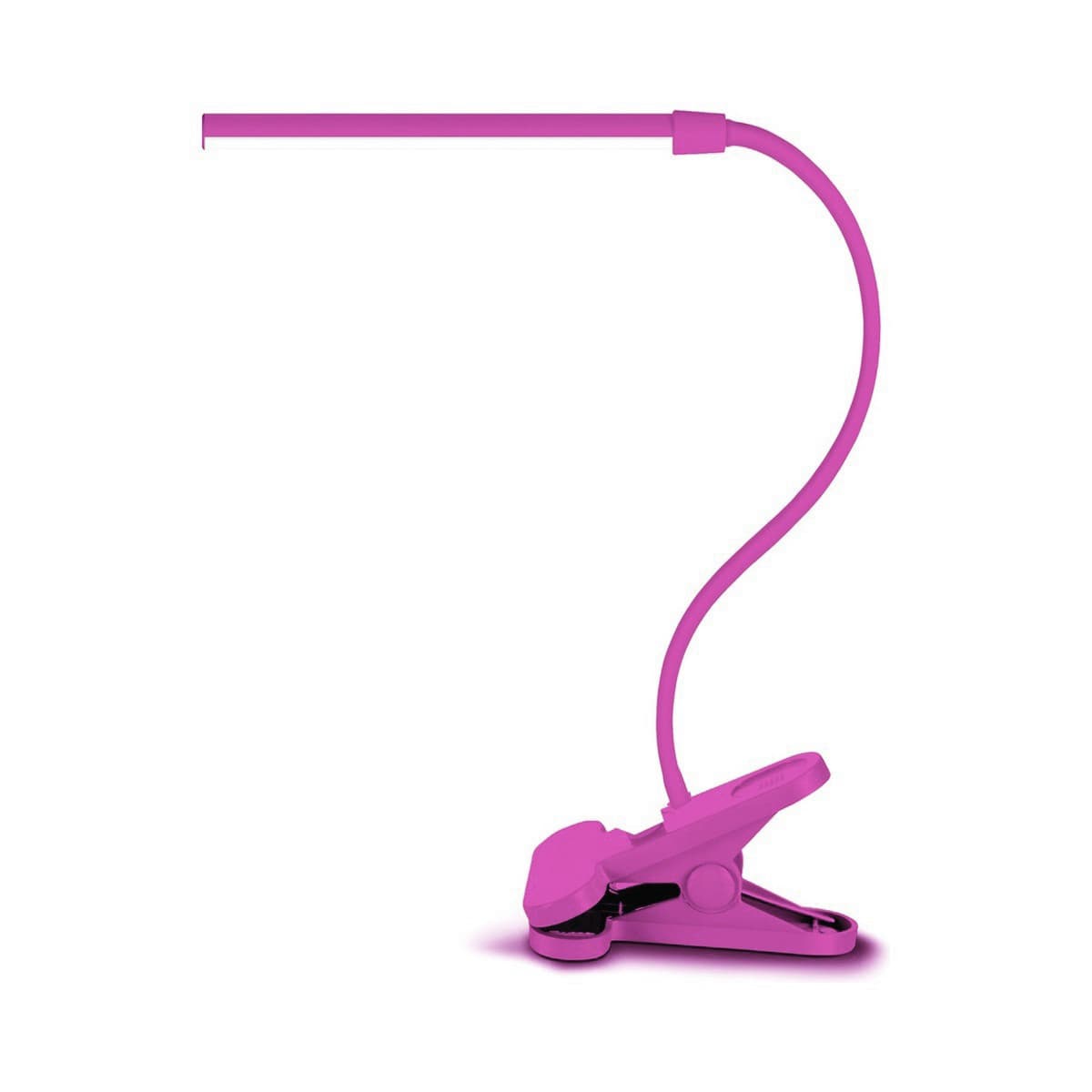 Izzy 1 Light LED Adjustable Clamp Lamp in Pink-img-1