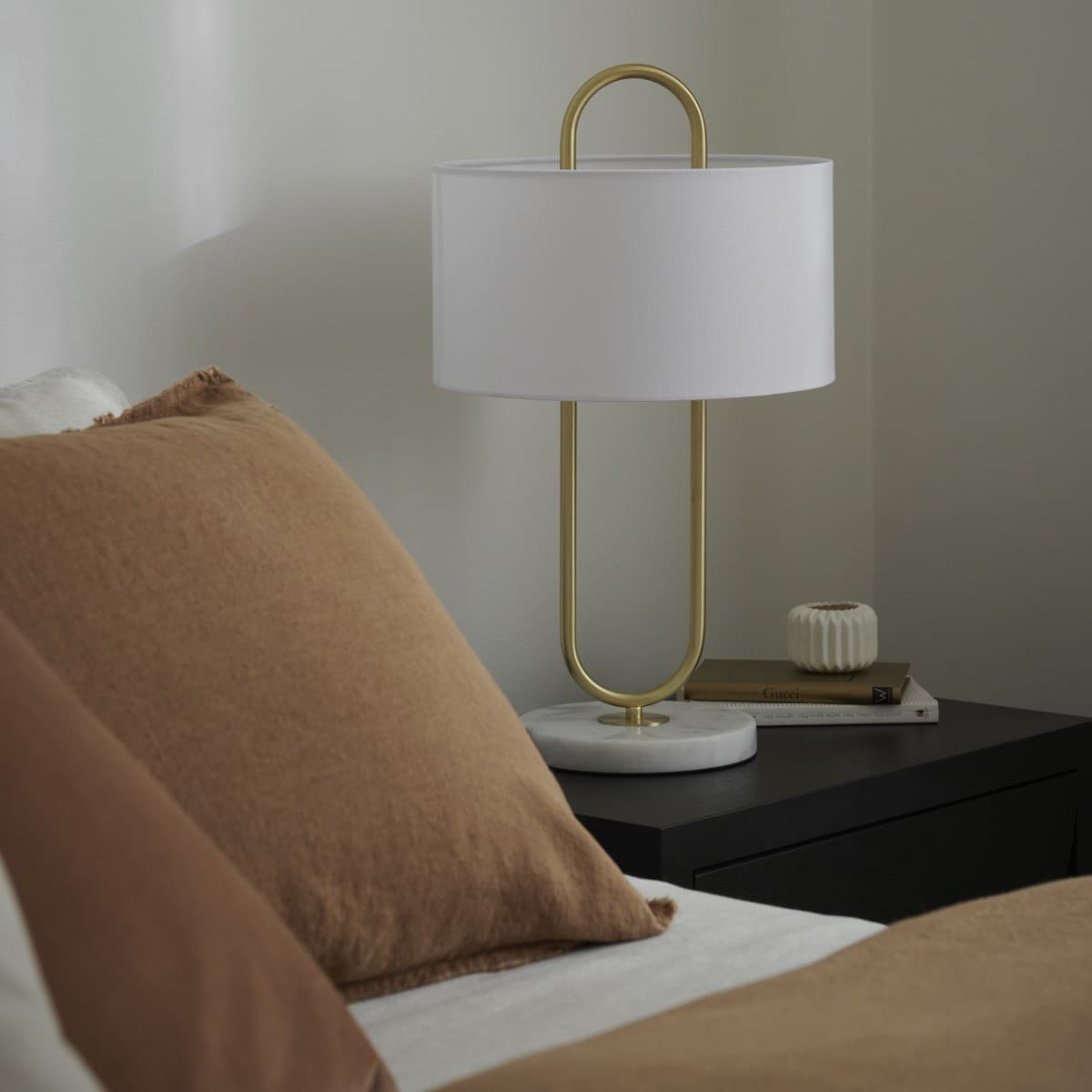 Florence 1 Light Table Lamp in White-img-4