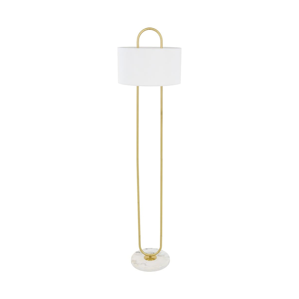 Florence 2 Light Floor Lamp in White-img-1