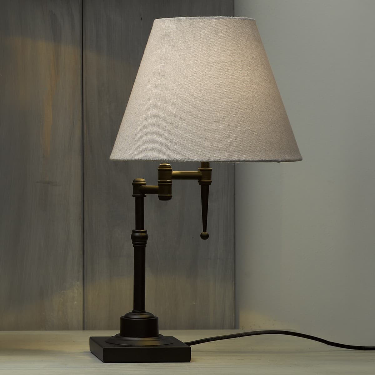 Bentley Small Table Lamp in Black/Off White-img-2