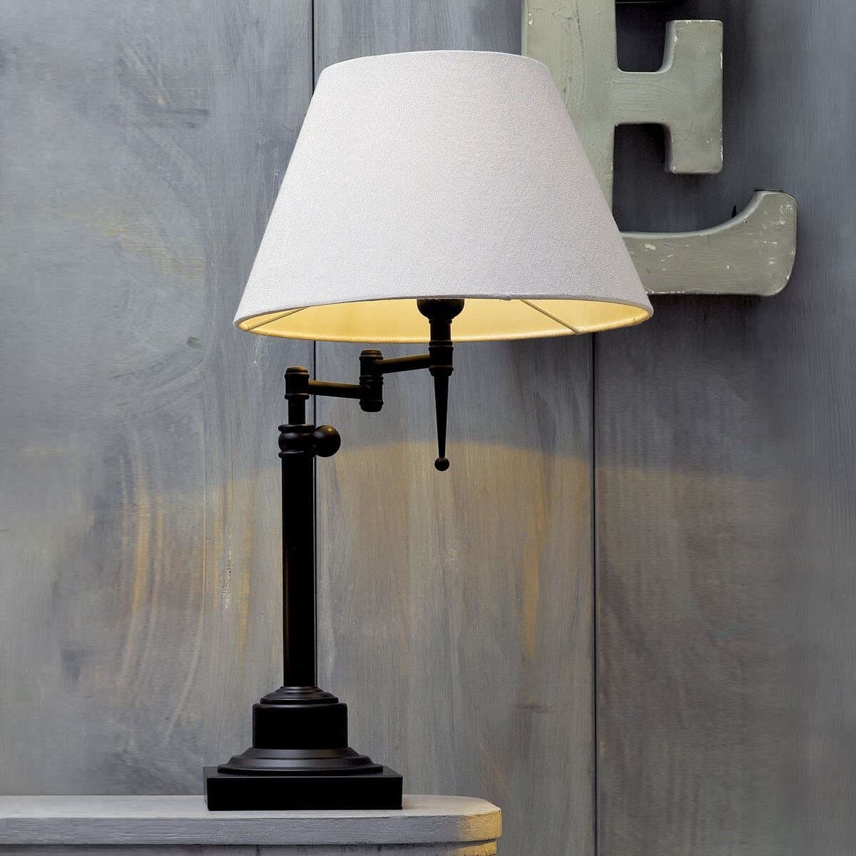 Bentley Large Table Lamp in Black/Off White-img-2