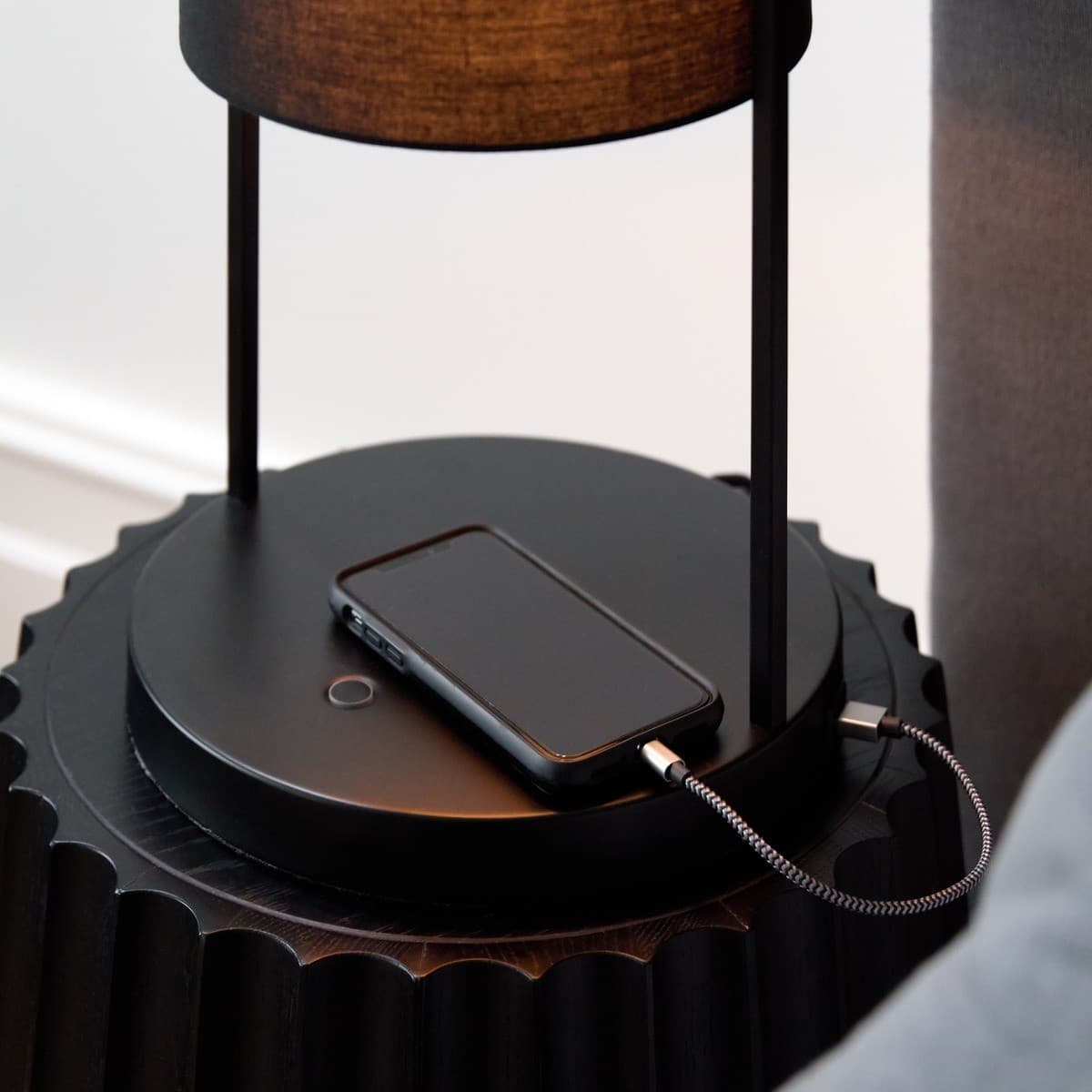 Frama 1 Light Table Lamp in Black, 2 Pack, with USB Port-img-3
