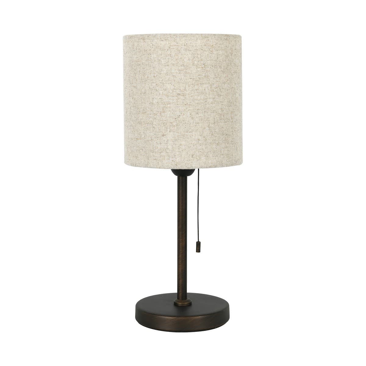Bree Small Table Lamp in Bronze with Natural Shade-img-1