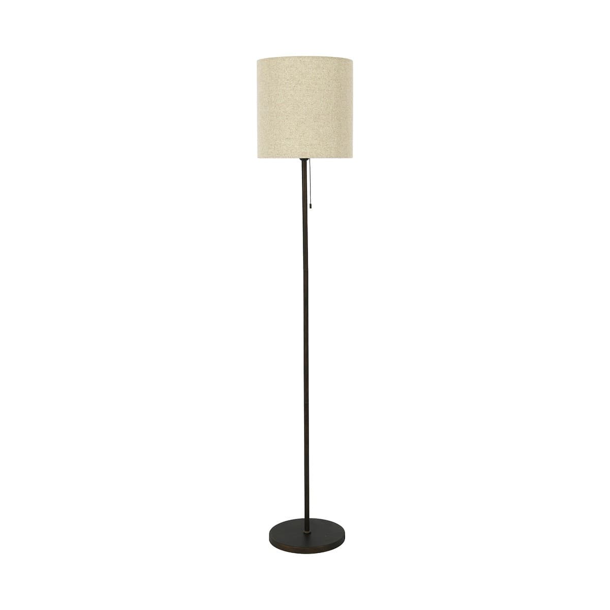 Bree Floor Lamp in Bronze with Natural Shade-img-1