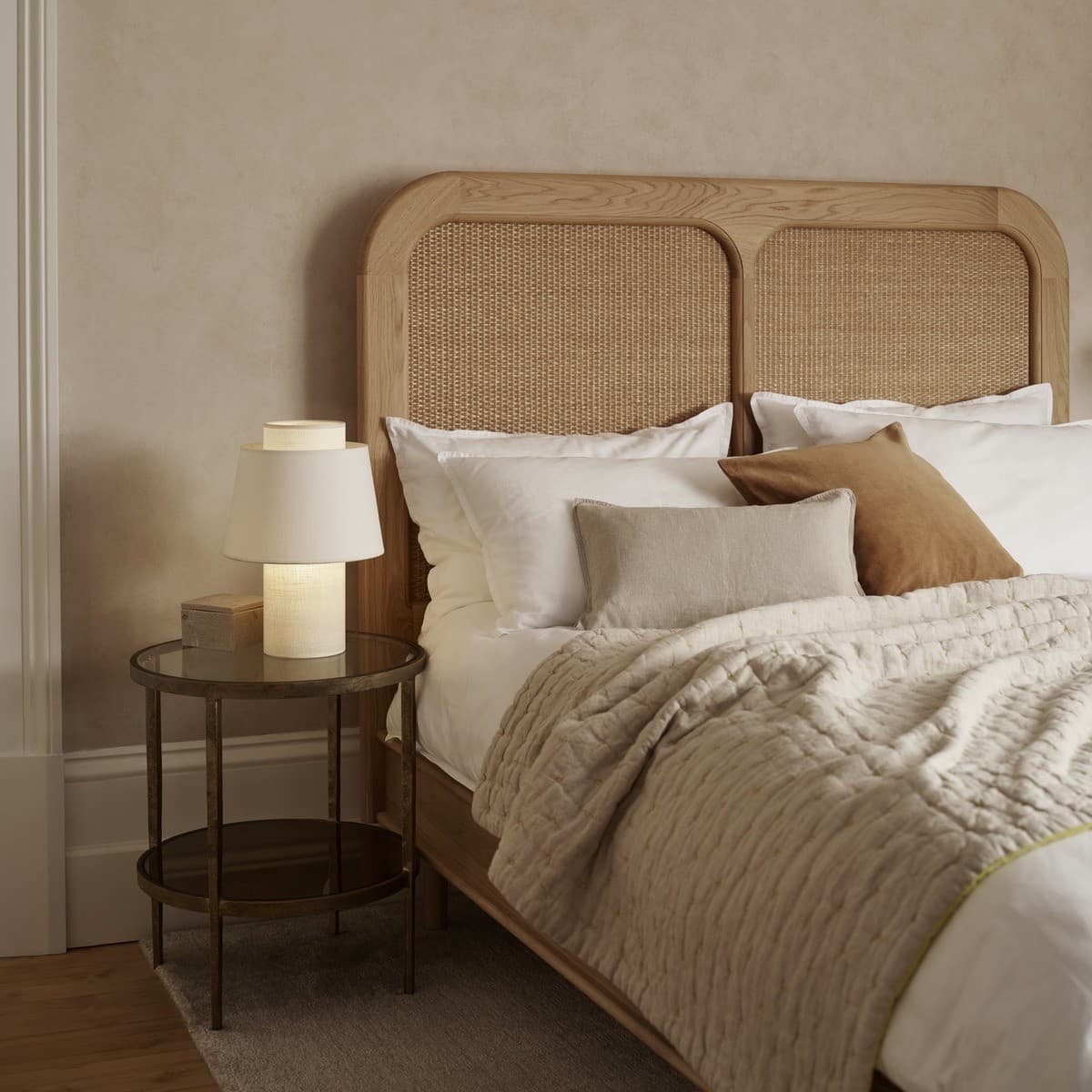 Calido 1 Light Table Lamp in Natural Linen-img-2