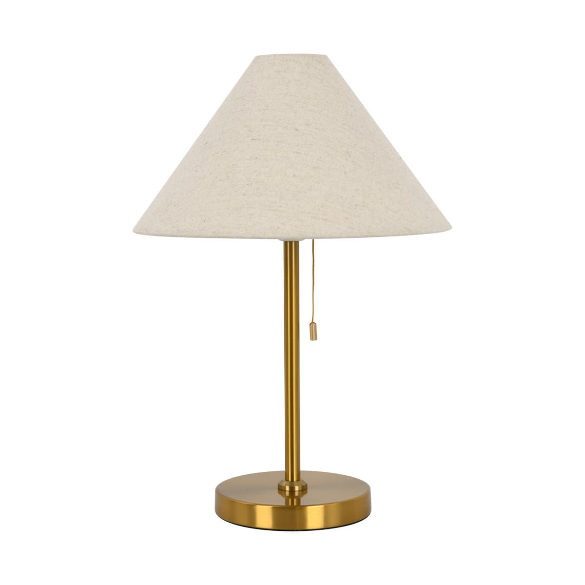 Bree II Table Lamp in Aged Brass with Natural Shade-img-1