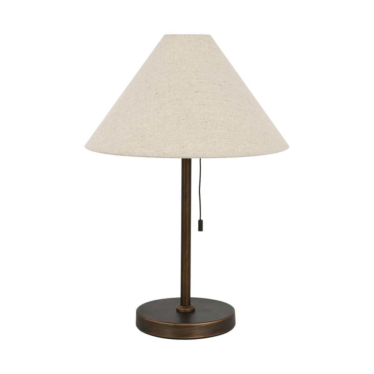 Bree II Table Lamp in Bronze with Natural Shade-img-1