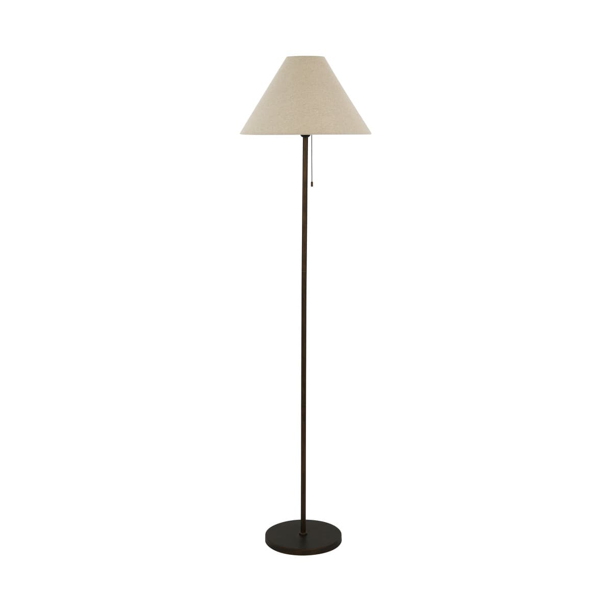 Bree II Floor Lamp in Bronze with Natural Shade-img-1