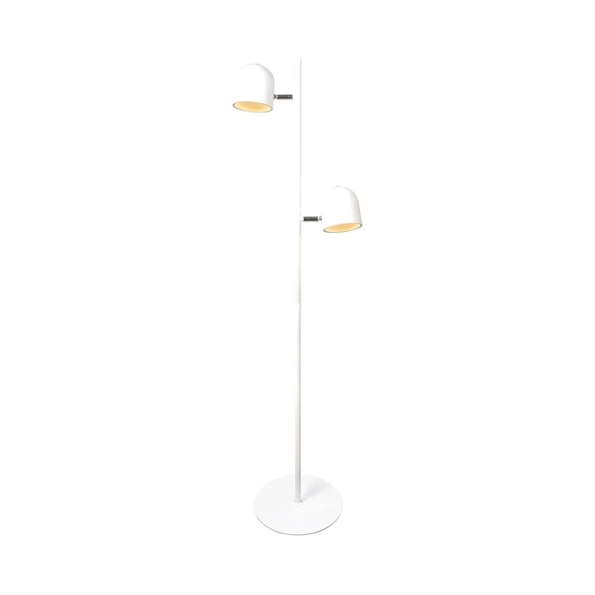 LEDlux Blakely LED Dimmable 2 Light Floor Lamp in White-img-1