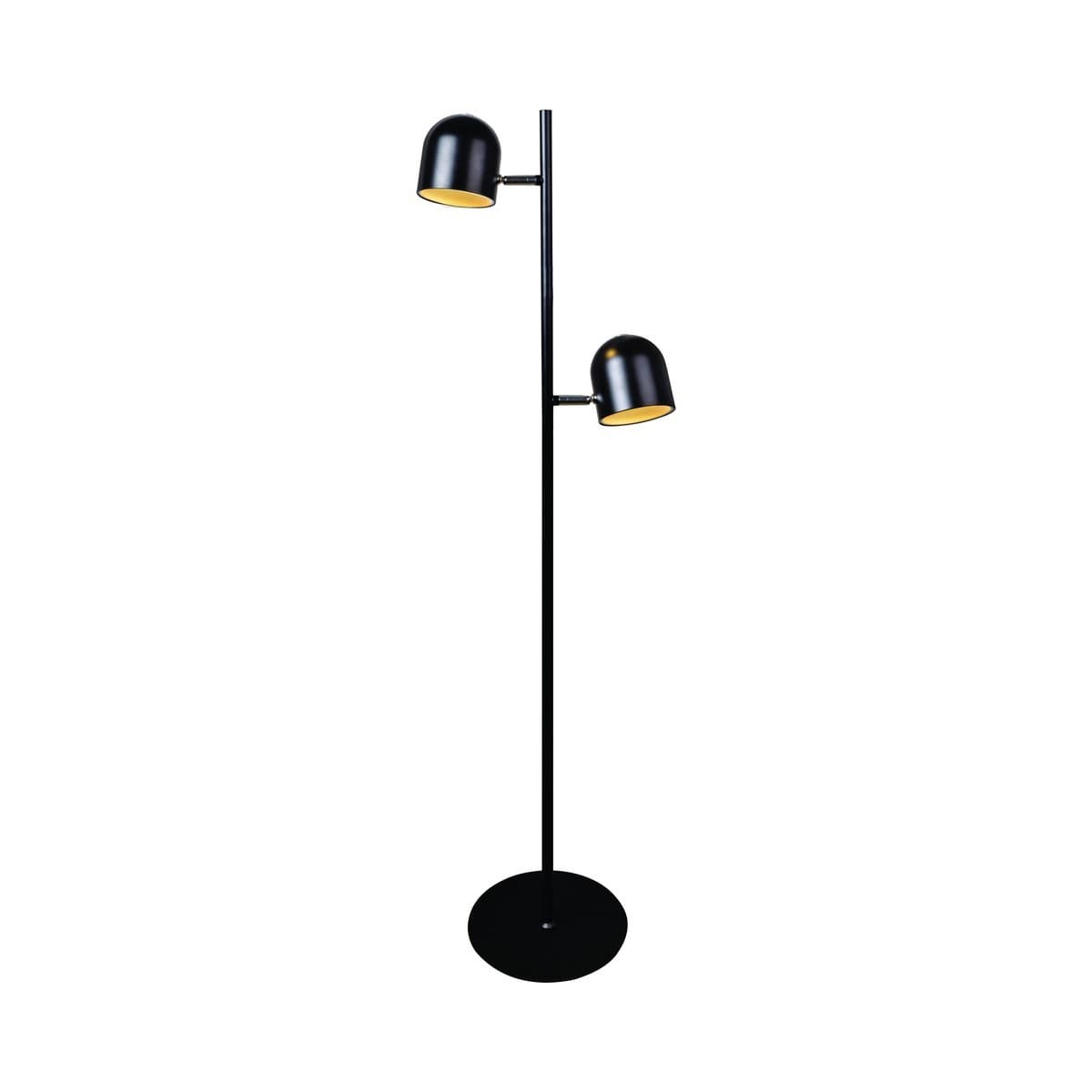 LEDlux Blakely LED Dimmable 2 Light Floor Lamp in Black-img-1