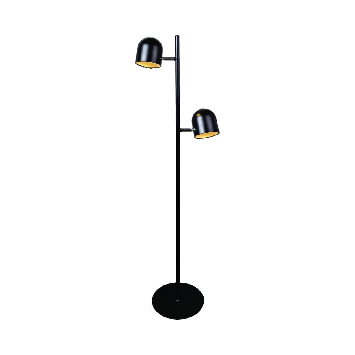 LEDlux Blakely LED Dimmable 2 Light Floor Lamp in Black-img-2