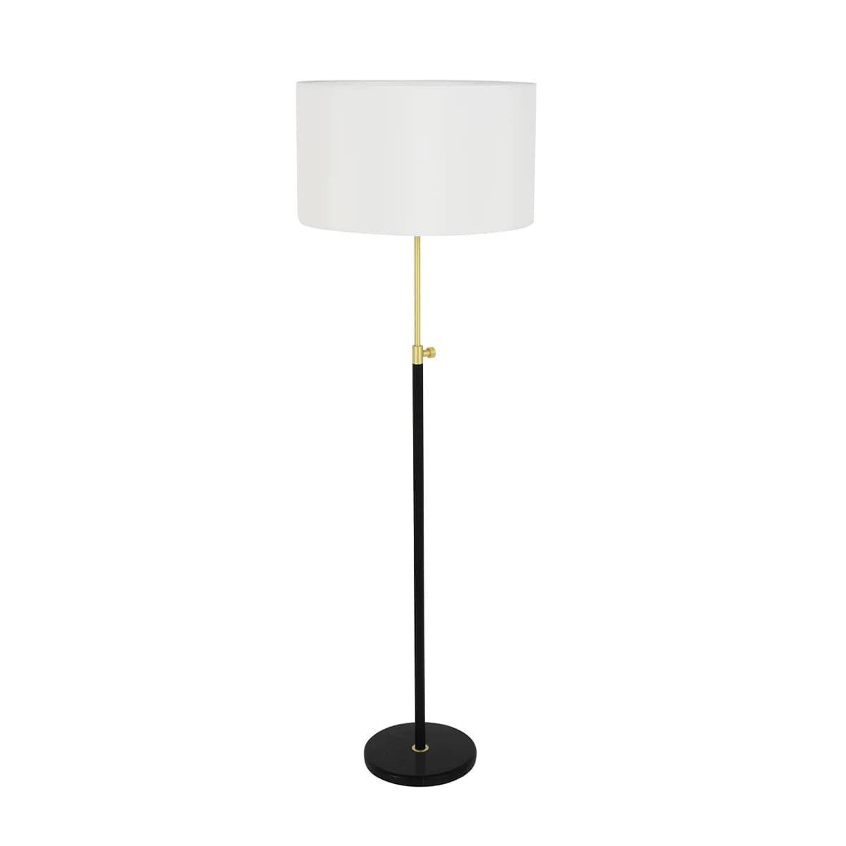 Albus 1 Light Floor Lamp in Brass/Matte Black-img-1