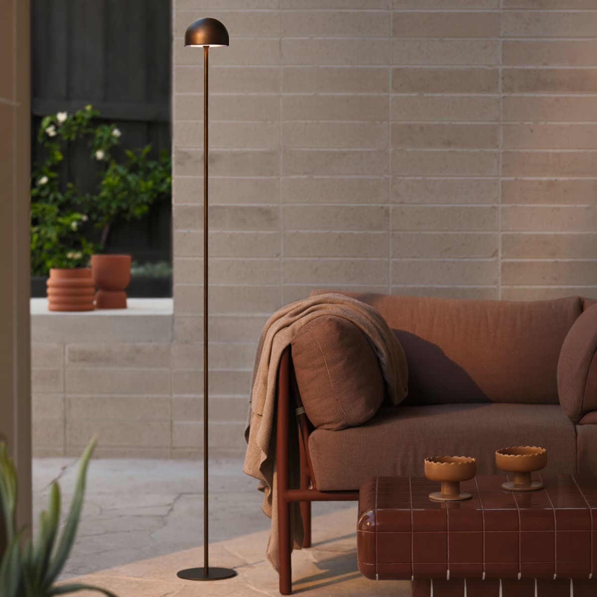 Lago Portable LED Convertible Lamp in Bronze Finish-img-6