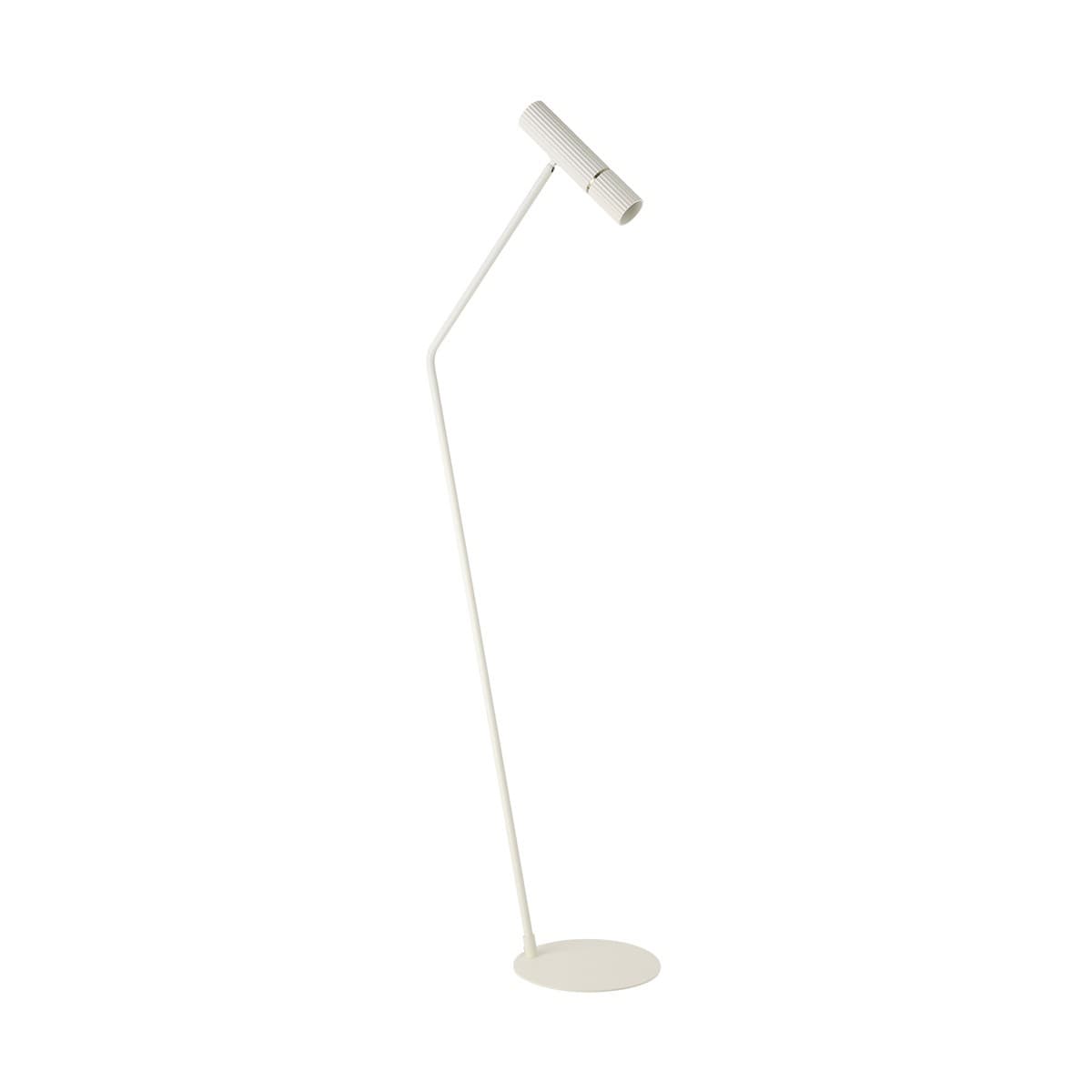 Portland 1 Light Floor Lamp in Almond with Brass Detail-img-1