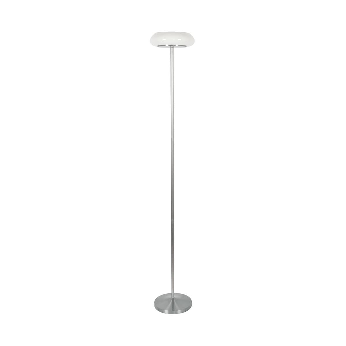 Loch Uplighter Floor Lamp in Chrome with Opal Glass-img-1