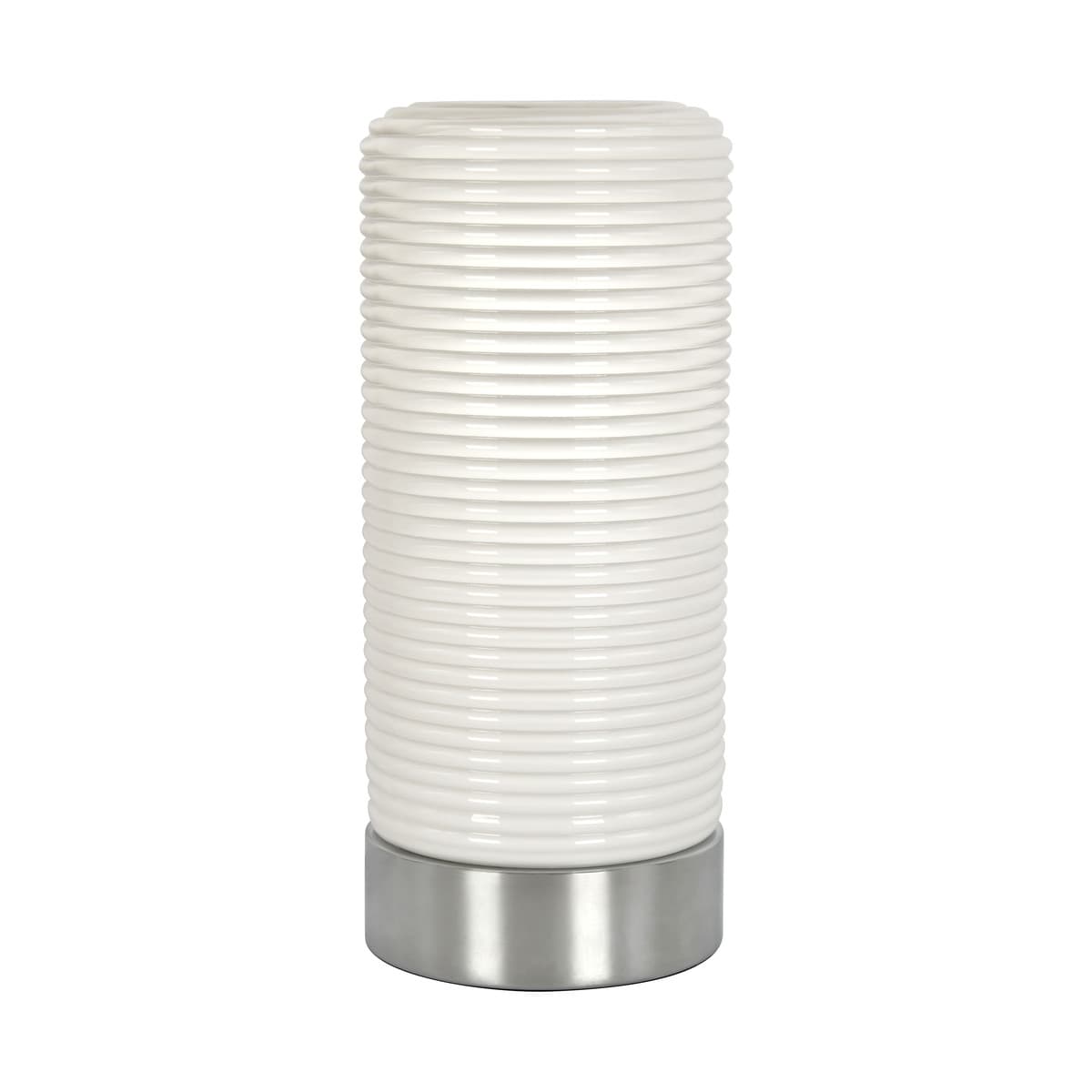 Blair Touch Table Lamp with USB-C Charging Port in Chrome/Opal-img-1