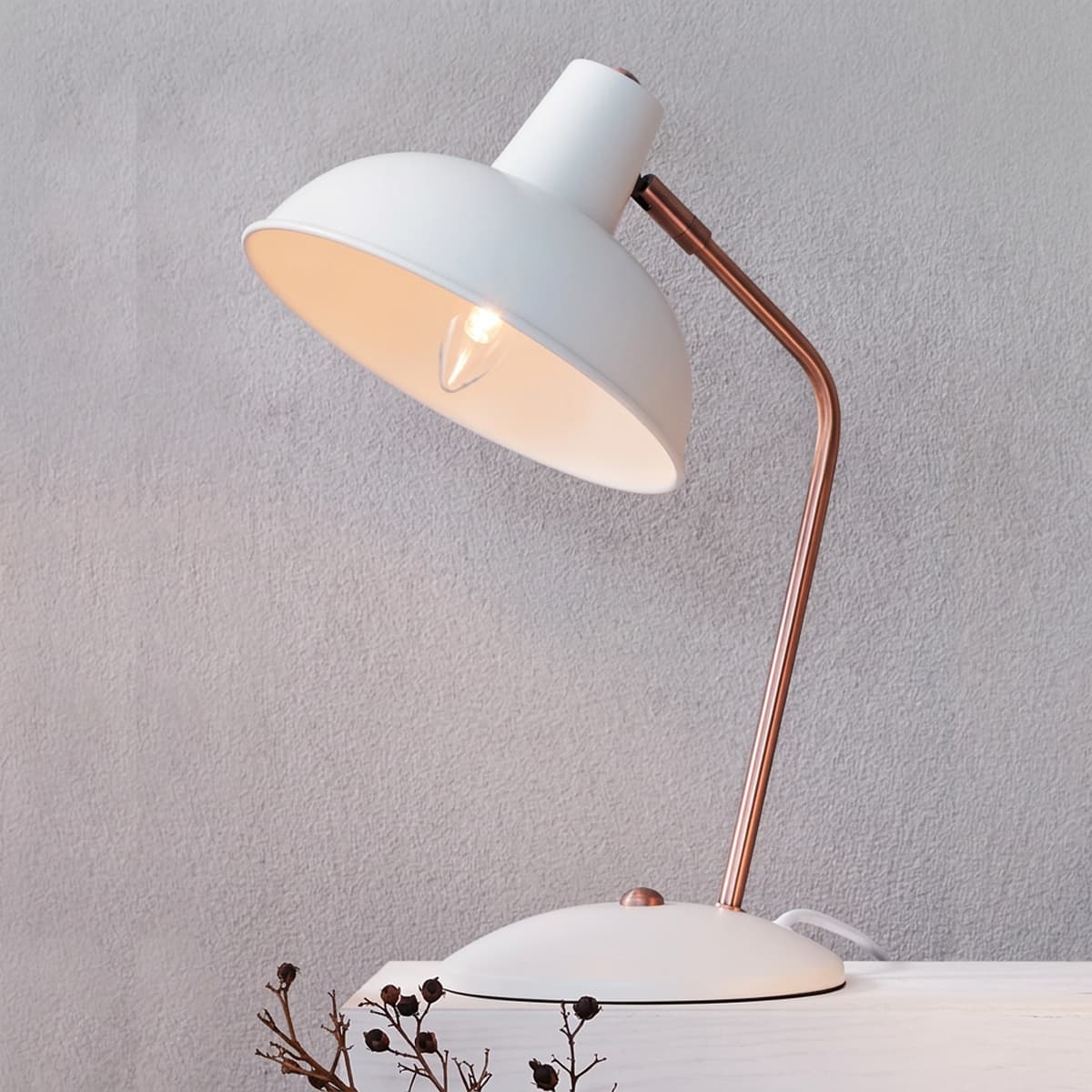 Jacques 1 Light Table Lamp in in White-img-2